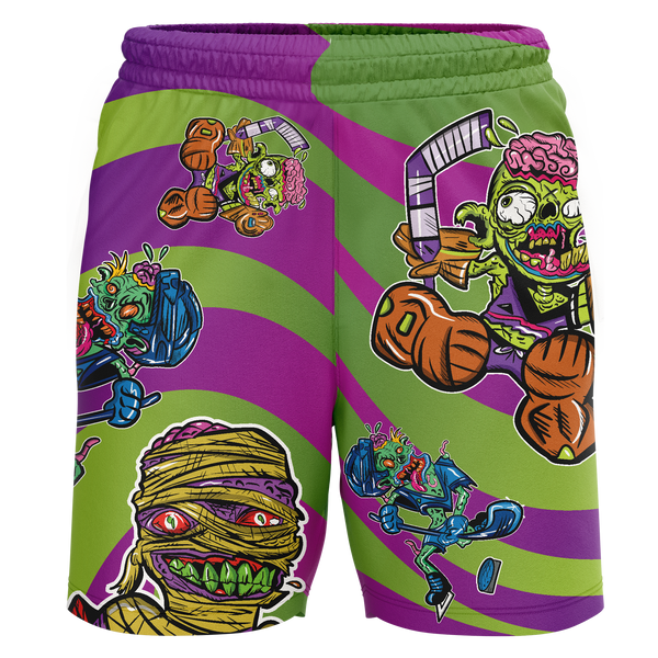 York Devils Zombie Youth Workout Wear Shorts