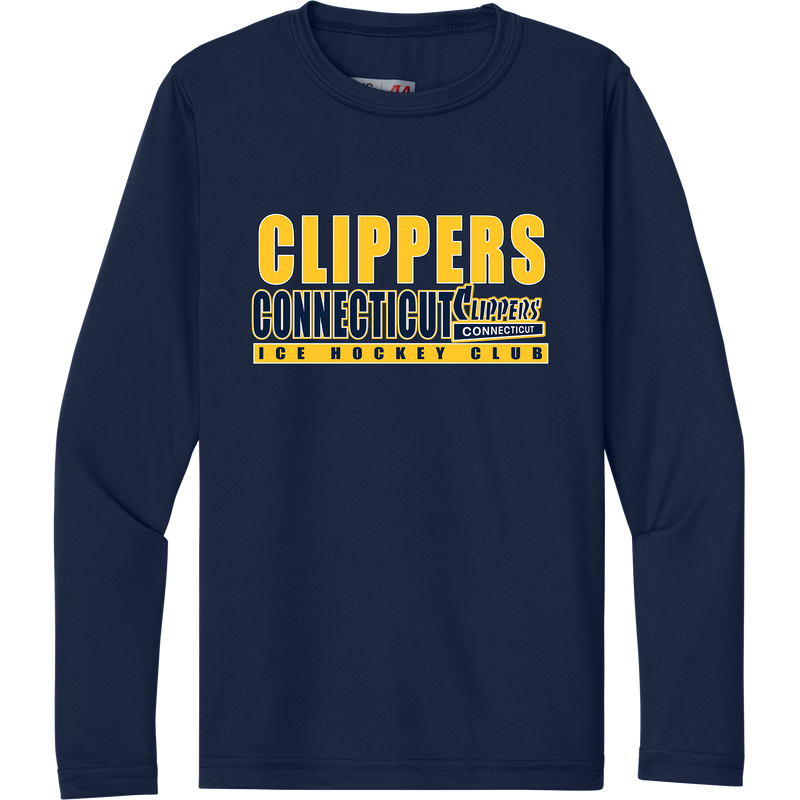 CT Clippers Youth Cooling Performance Long Sleeve Tee