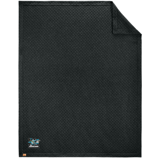 Boca Barracudas TravisMathew Diamond Quilt Blanket